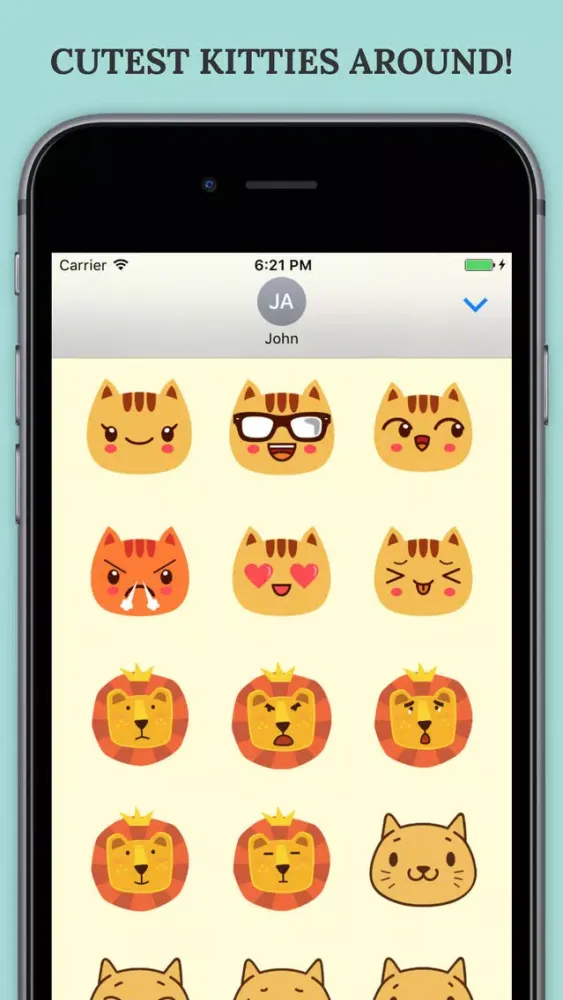 تصاویر KittyMoji Cutest Kitty Cat Sticker Pack