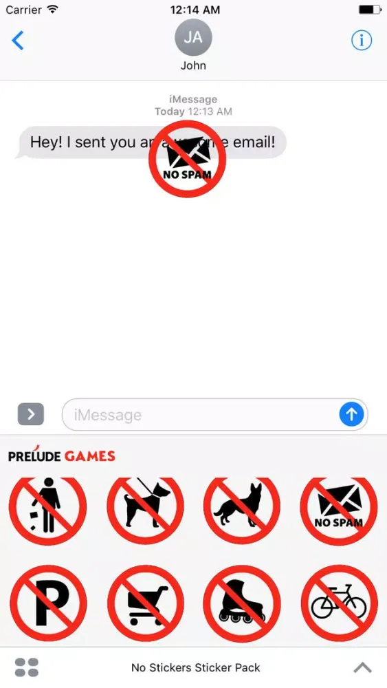 Скриншоты No Stickers Sticker Pack