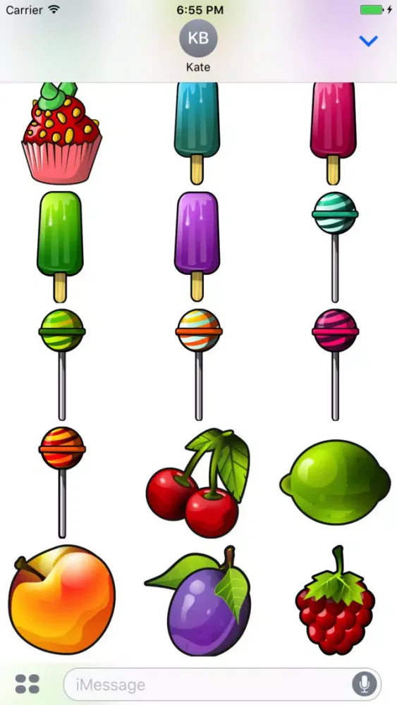 Tasty Delicious Food Stickers سکرین شاٹس
