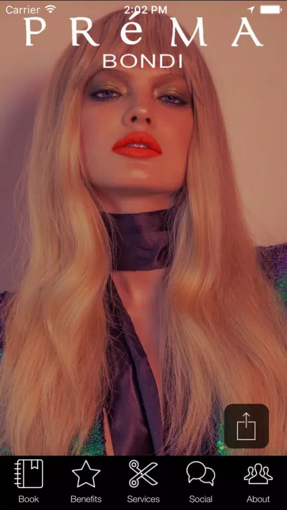 Tangkapan skrin Prema Hair Bondi