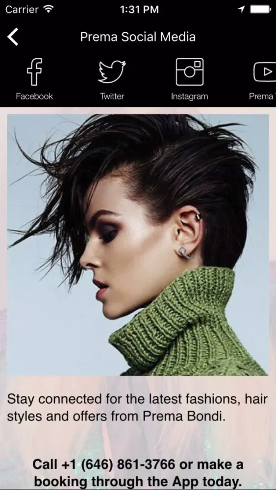 Prema Hair New York スクリーンショット