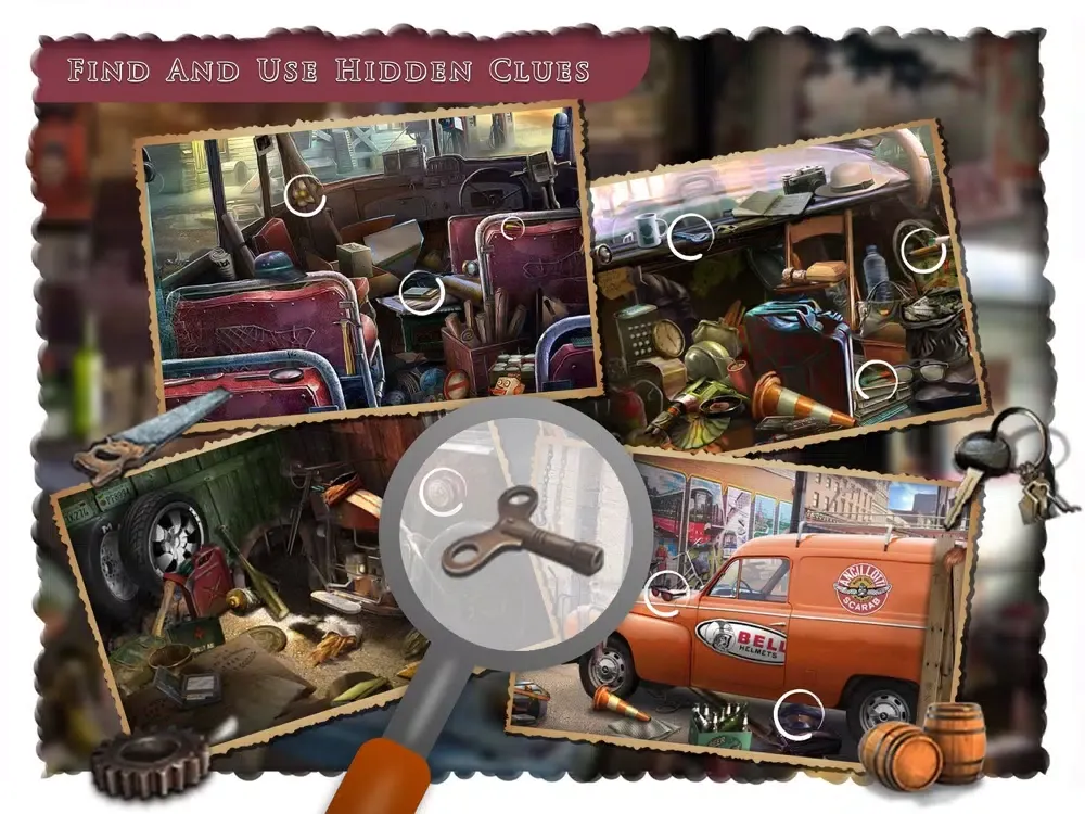 Ảnh chụp màn hình của Secrets Garage Mystery Behind iPad 
