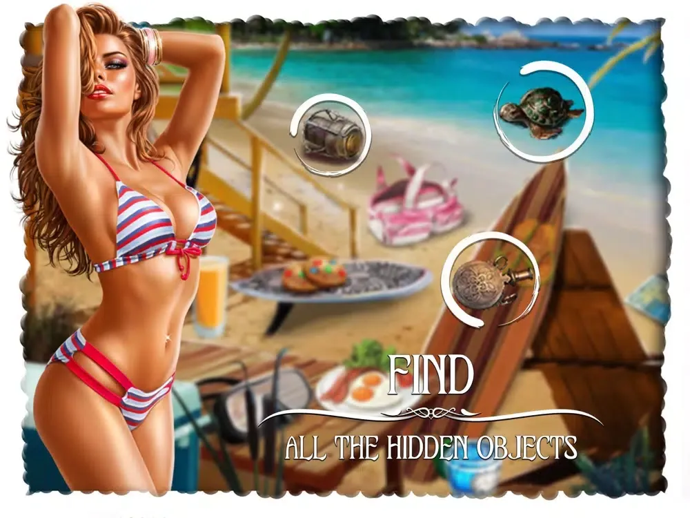 Capturas de tela do The Summer Beach Mystery iPad 