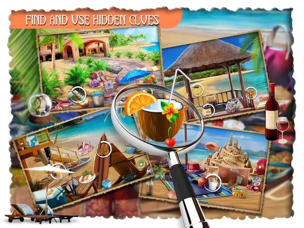 Capturas de tela do The Summer Beach Mystery iPad 