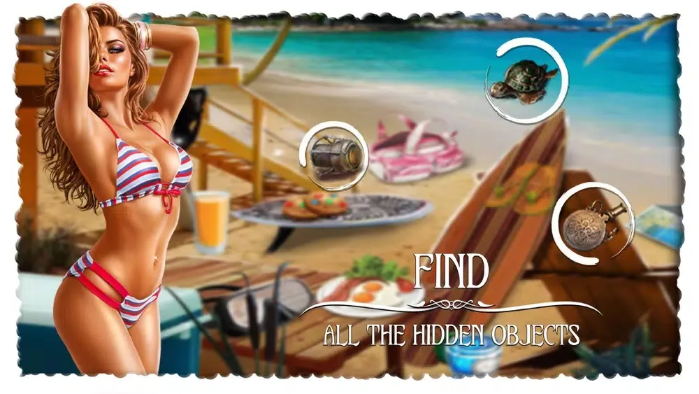 Capturas de tela do The Summer Beach Mystery