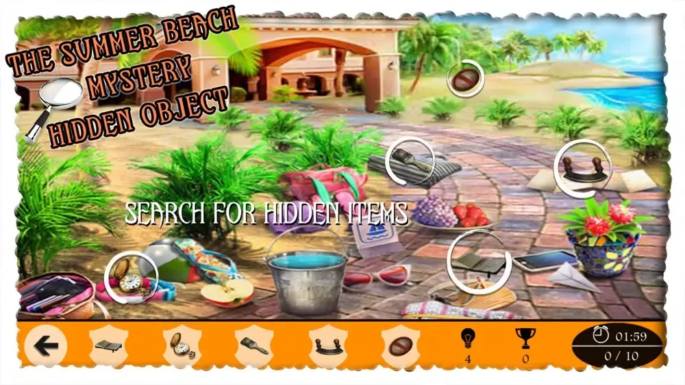 Capturas de tela do The Summer Beach Mystery
