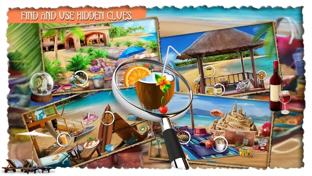 Capturas de tela do The Summer Beach Mystery