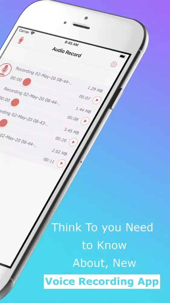 Voice Recorder For Audio应用截图