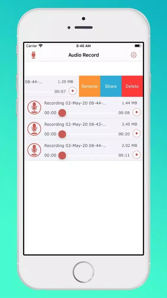 Voice Recorder For Audio应用截图