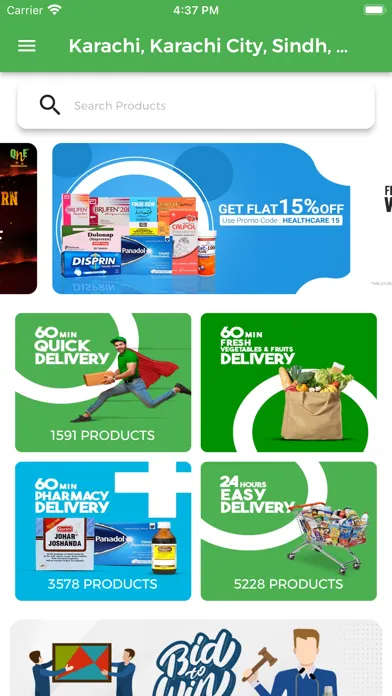 QnE - Online Grocery Store应用截图