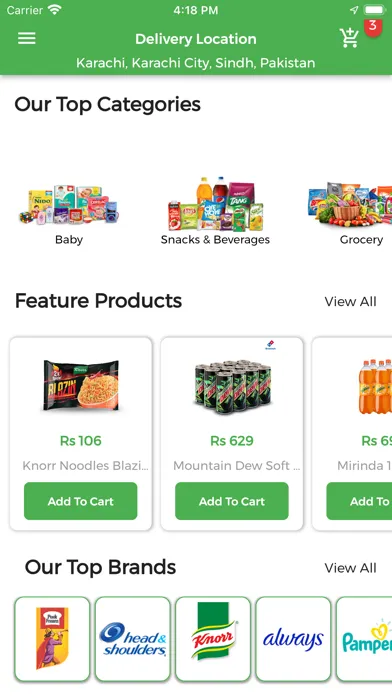 QnE - Online Grocery Store应用截图