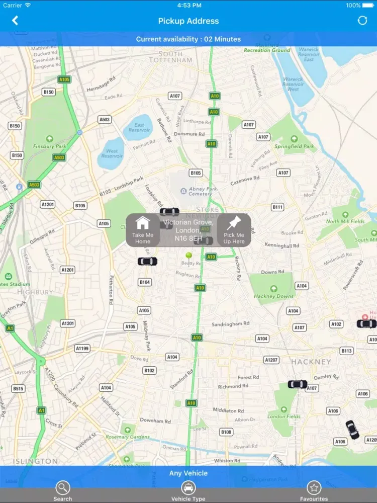 Zrzuty ekranu Premiercars & Premier Airport Cars iPad 