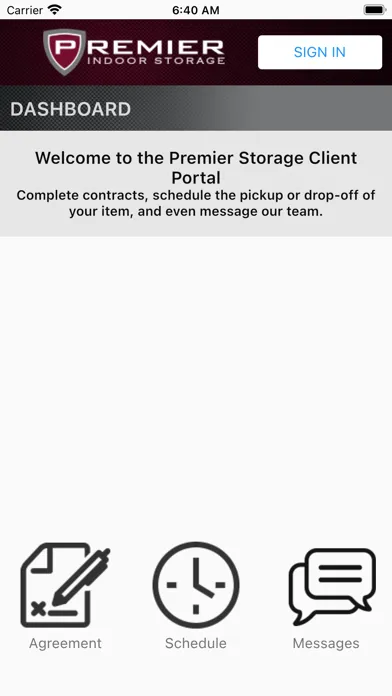 Premier Client Portal Screenshots