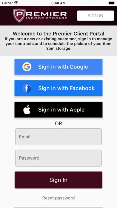 Premier Client Portal Screenshots