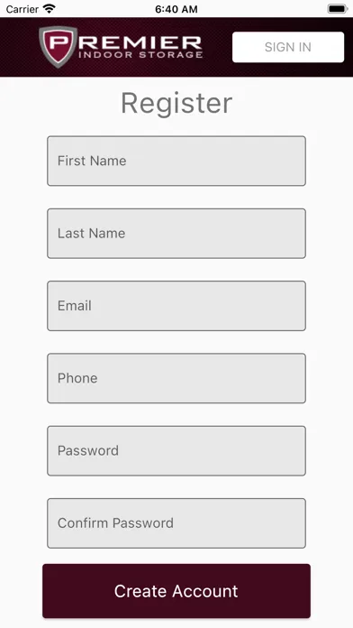 Premier Client Portal Screenshots