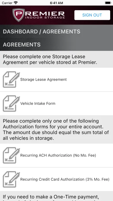 Premier Client Portal Screenshots