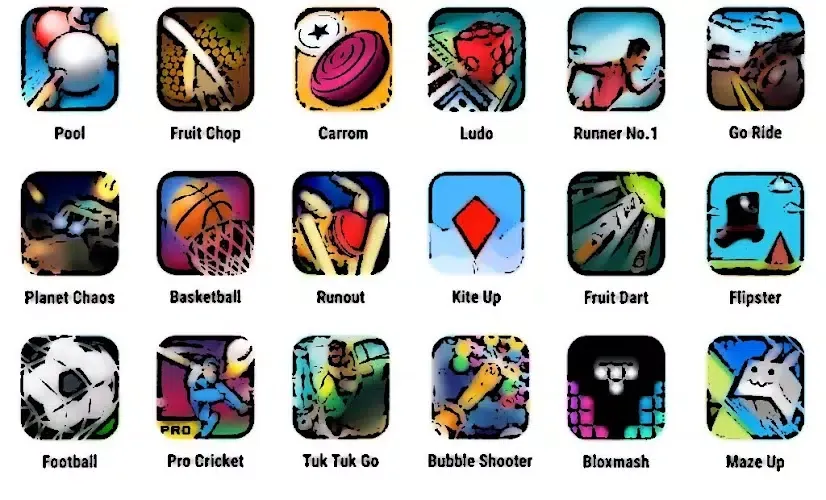 Tangkapan layar Play All Game Guide