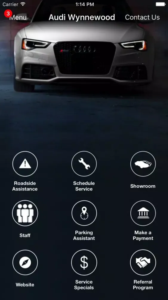 Capturas de pantalla de Audi Wynnewood DealerApp