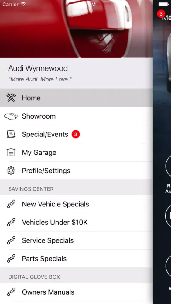 Capturas de pantalla de Audi Wynnewood DealerApp