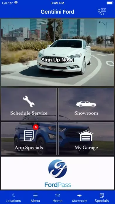 Capturas de tela do Gentilini Motors MLink