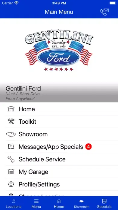 Capturas de tela do Gentilini Motors MLink