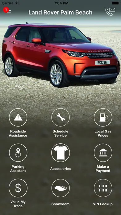 Capturas de tela do Land Rover Palm Beach