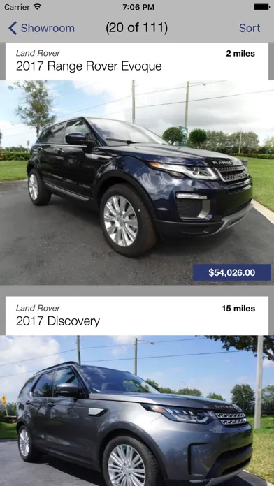 Capturas de tela do Land Rover Palm Beach