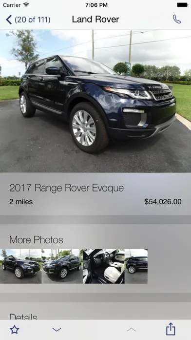 Capturas de tela do Land Rover Palm Beach