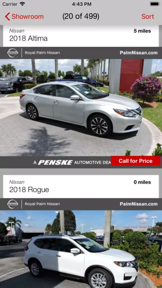 ภาพหน้าจอของ Royal Palm Nissan DealerApp