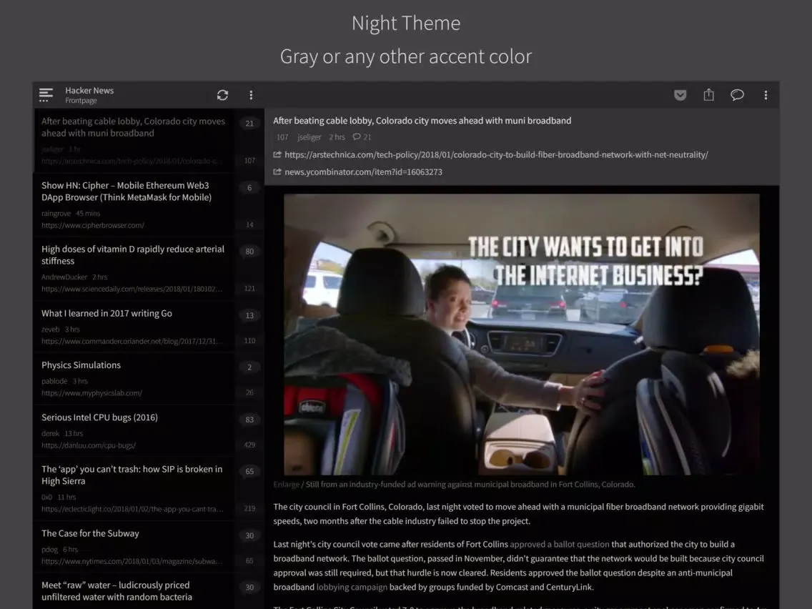 Hacker News (YC) iPad  Ekran Görüntüleri