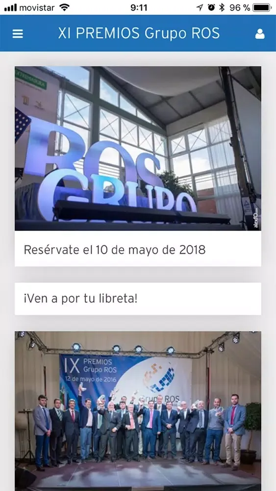 Capturas de tela do Premios ROS