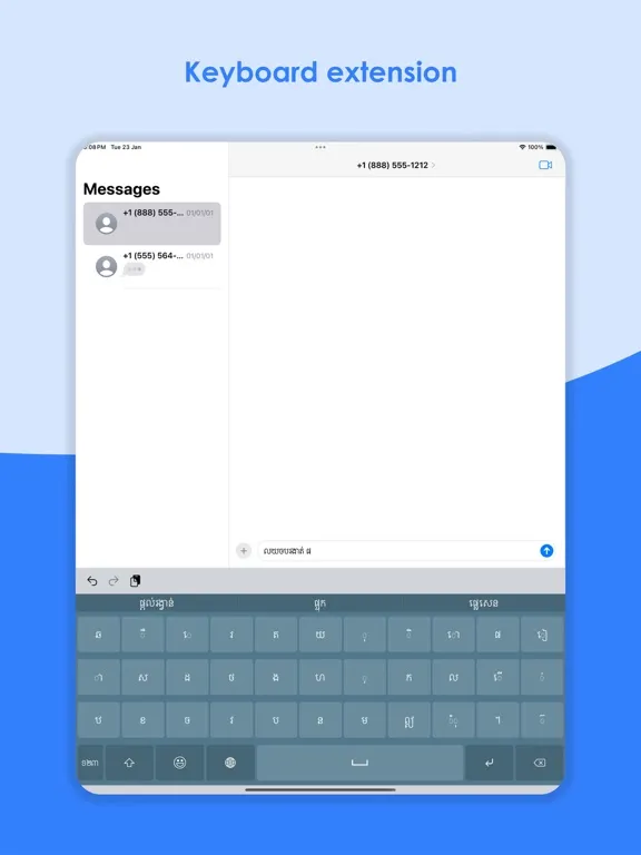 Khmer Keyboard & Translator iPad  स्क्रीनशॉट