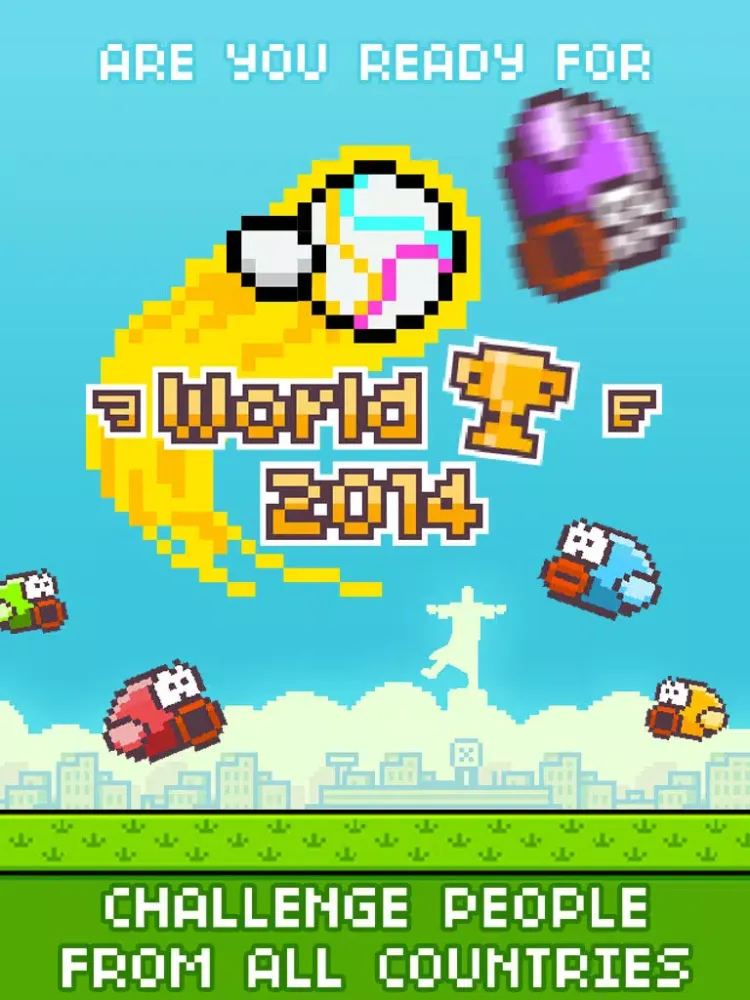 TinyFly - Flappy Football Edition iPad  Screenshots