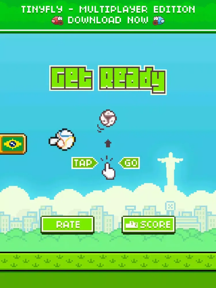 TinyFly - Flappy Football Edition iPad  Screenshots