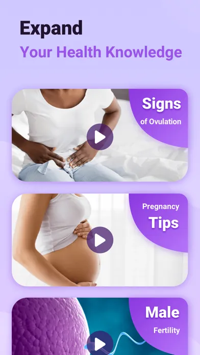 Capturas de tela do Premom Ovulation Tracker