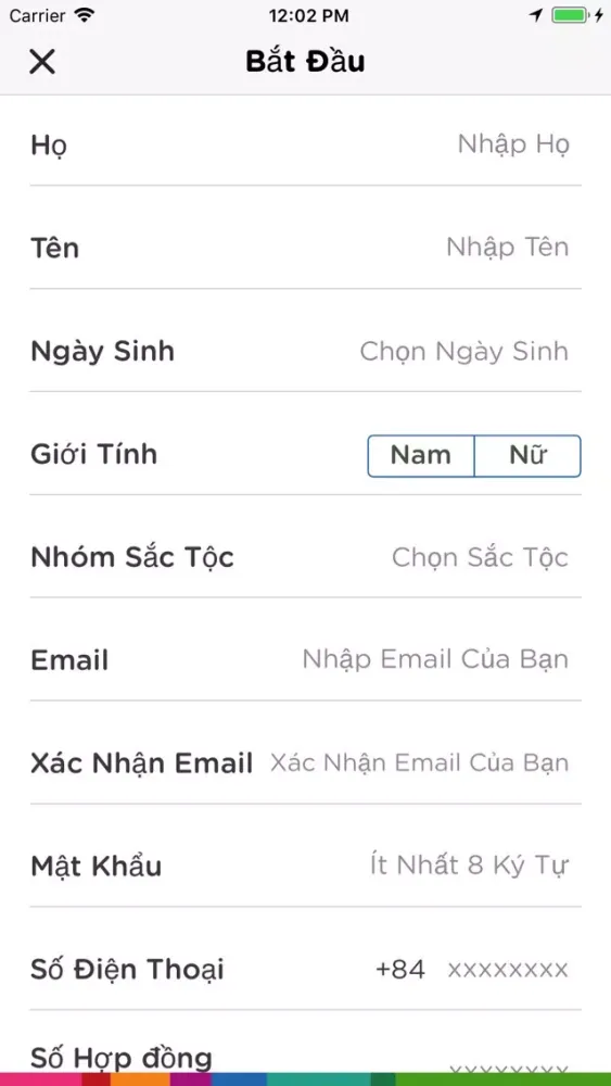 Capturas de pantalla de myDNA Vietnam