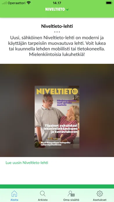 Niveltieto-lehti Screenshots