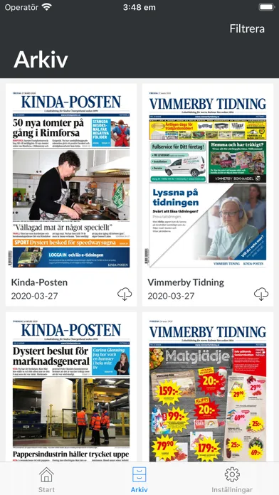 E-tidning V/K Screenshots