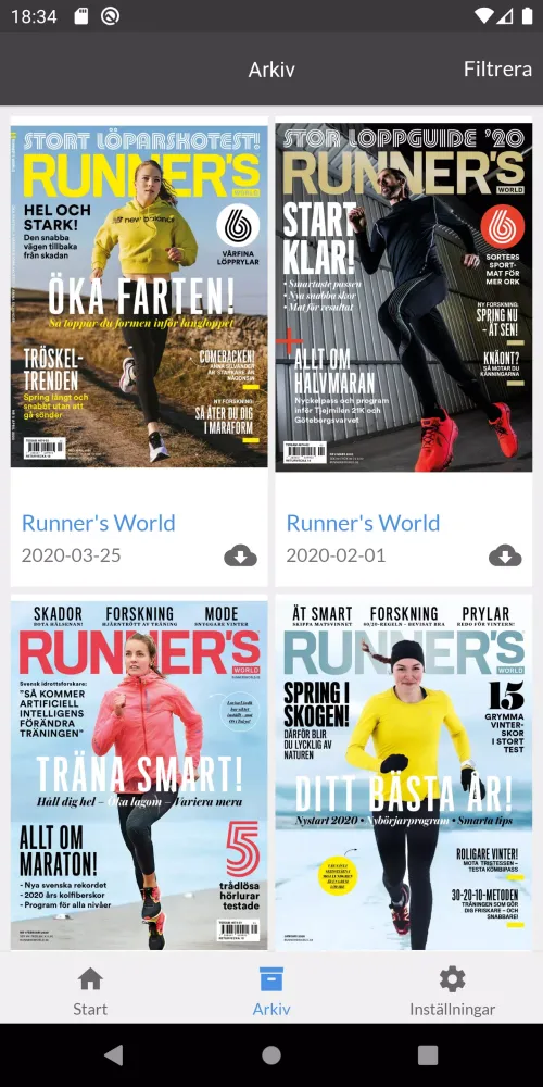 Runner's World Screenshots