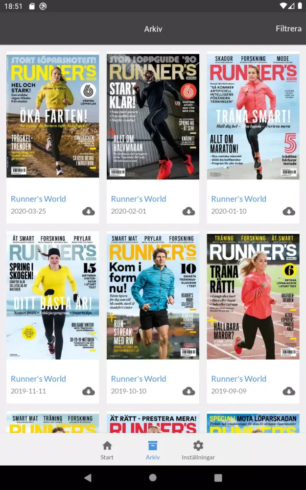 Runner's World Screenshots