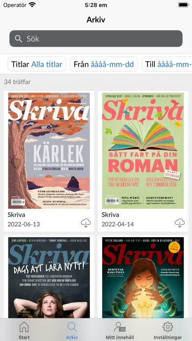 صور Tidningen Skriva e-tidning