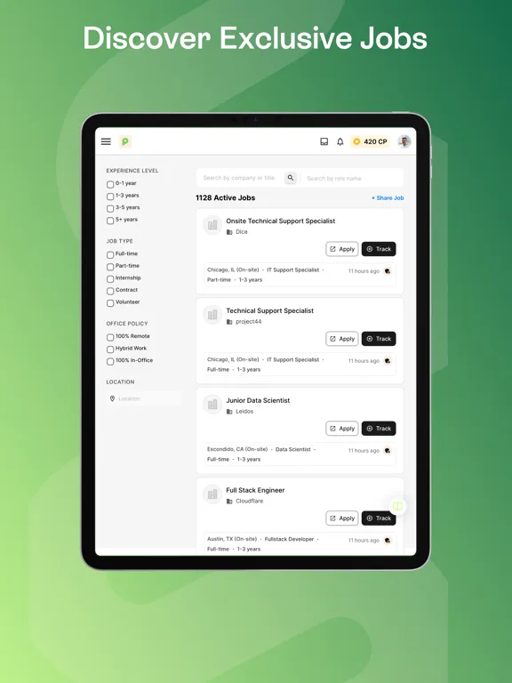 Captures d'écran de Prentus: Job Search Platform iPad 