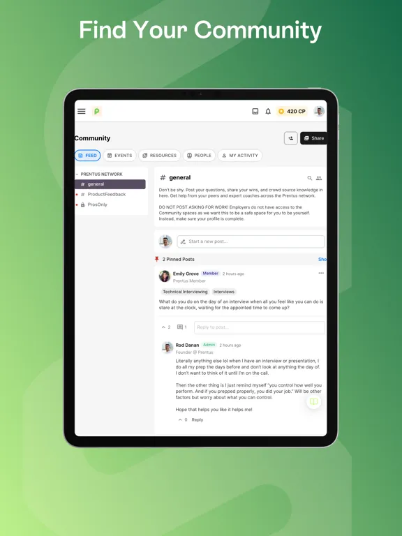 Captures d'écran de Prentus: Job Search Platform iPad 