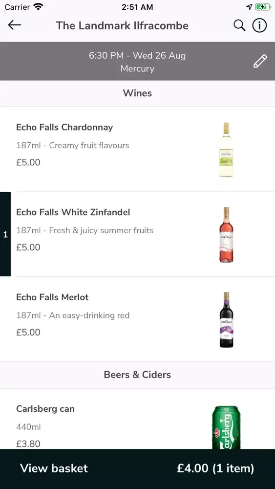 Captures d'écran de Deliver In Venue App (DIVA)