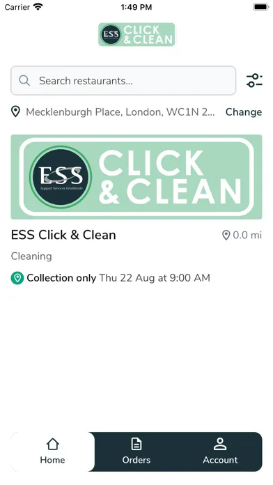 Zrzuty ekranu ESS Click & Clean