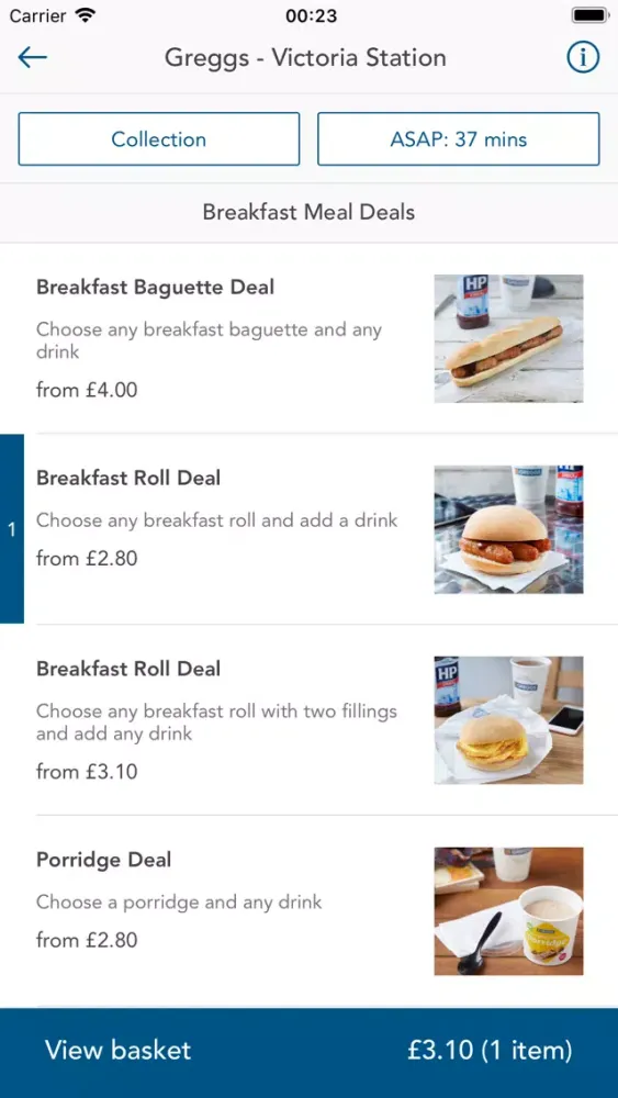 Greggs Click & Collect应用截图
