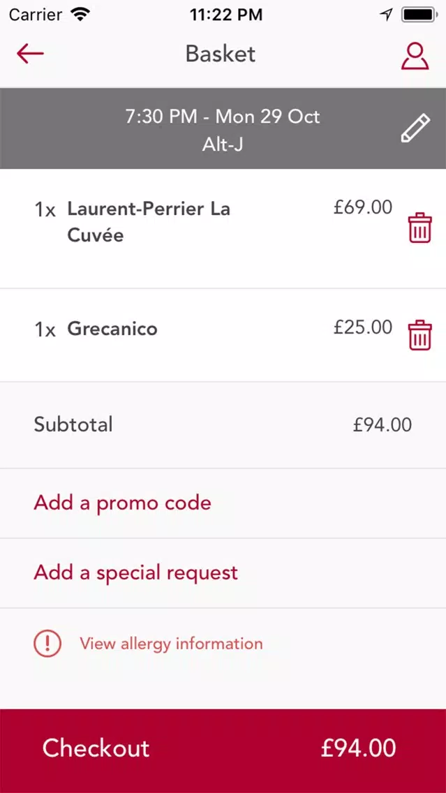 Captures d'écran de Royal Albert Hall Food & Drink