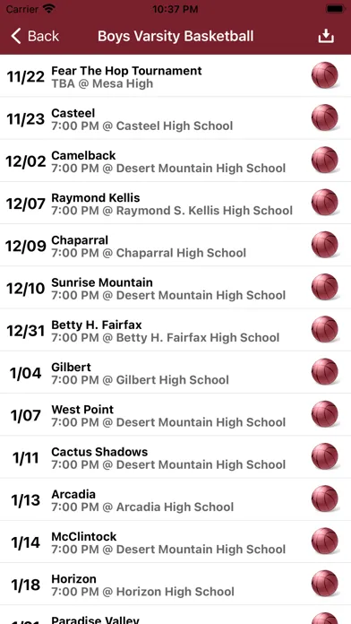 Desert Mountain Basketball Screenshots