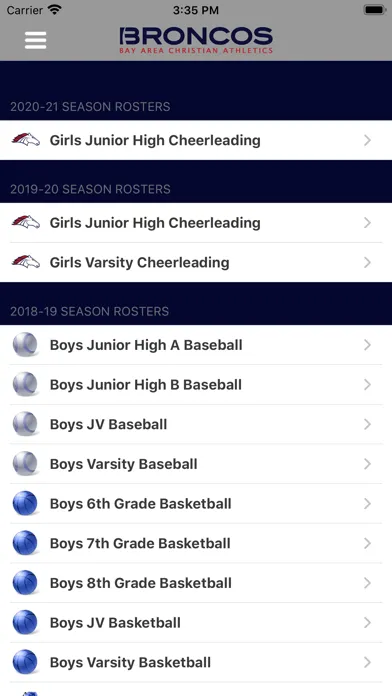 Bay Area Christian Athletics应用截图