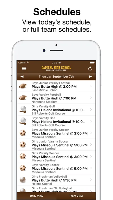 ภาพหน้าจอของ CHS Bruin Mobile